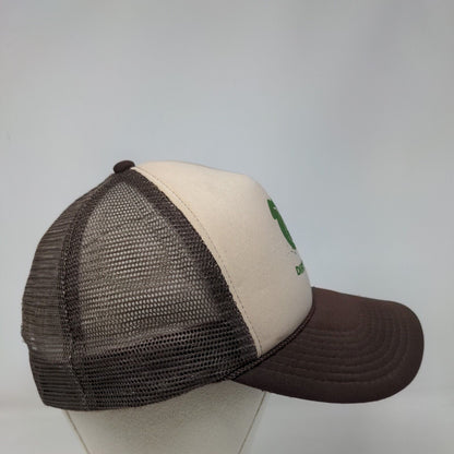 Dirty Dash Snapback Rope Trucker Hat Brown OSFM Mesh Back Otto