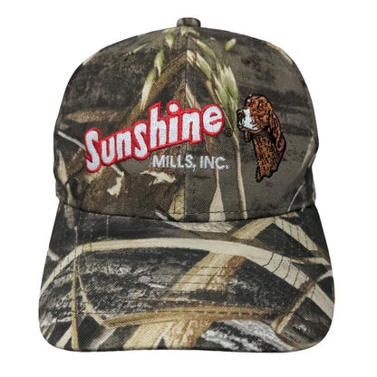 Sunshine Mills Inc. Dog Strapback Hat Camo One Size Embroidered Realtree