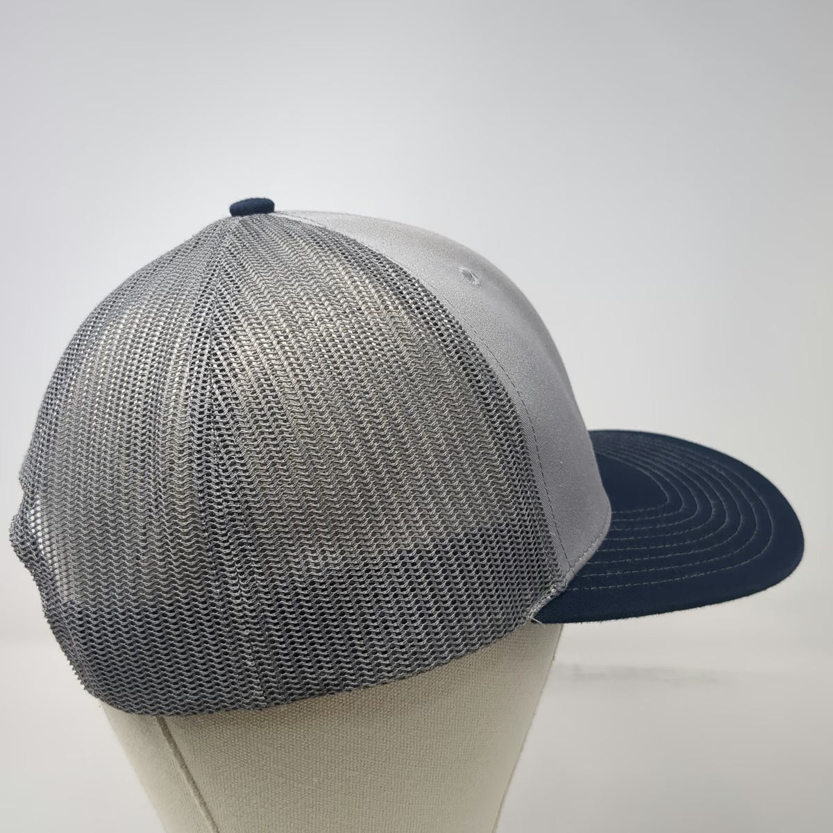 Richardson Trucker Hat Gray One Size Johnstone Supply Mesh Snapback Hat