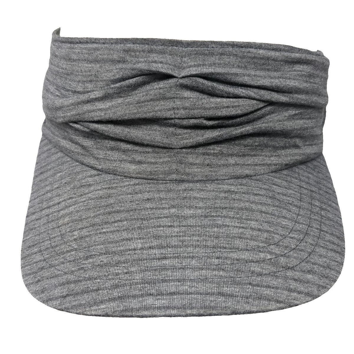 Pistil Visor Gray One Size Twisted Front Heathered Cotton Spandex Slideback Hat