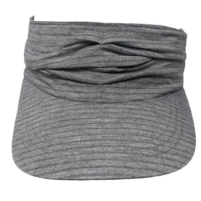 Pistil Visor Gray One Size Twisted Front Heathered Cotton Spandex Slideback Hat