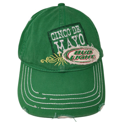 Cinco de Mayo Bud Light Strapback Hat Green One Size Adjustable 6 Panel