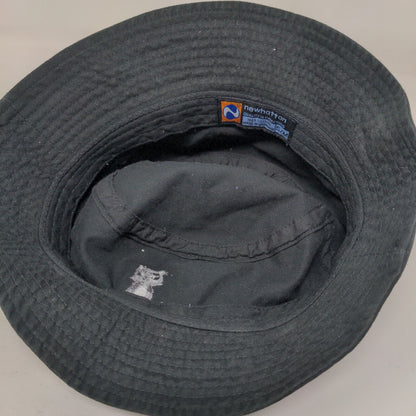 Racoon Bucket Hat Black S/M Embroidered Lightweight Cotton Newhattan