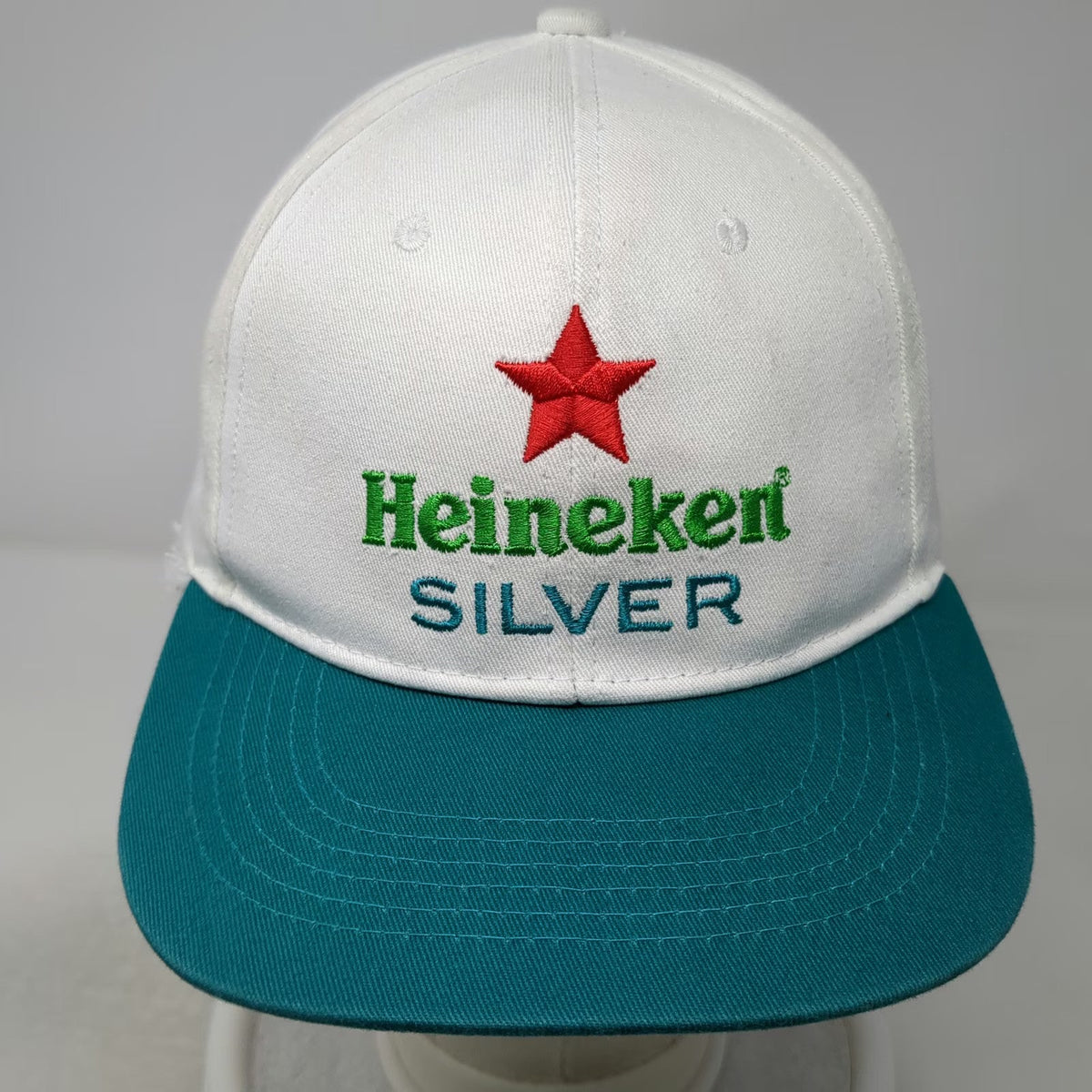 White Blue Heineken Silver Red Bull New York Snapback Hat One Size Cotton Soccer