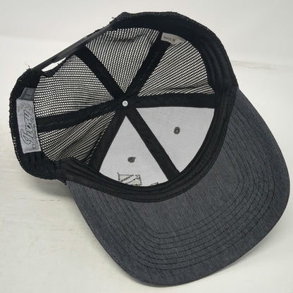 Fivory Builders FirstSource Trucker Hat Gray Black One Size Mesh Snapback Logo