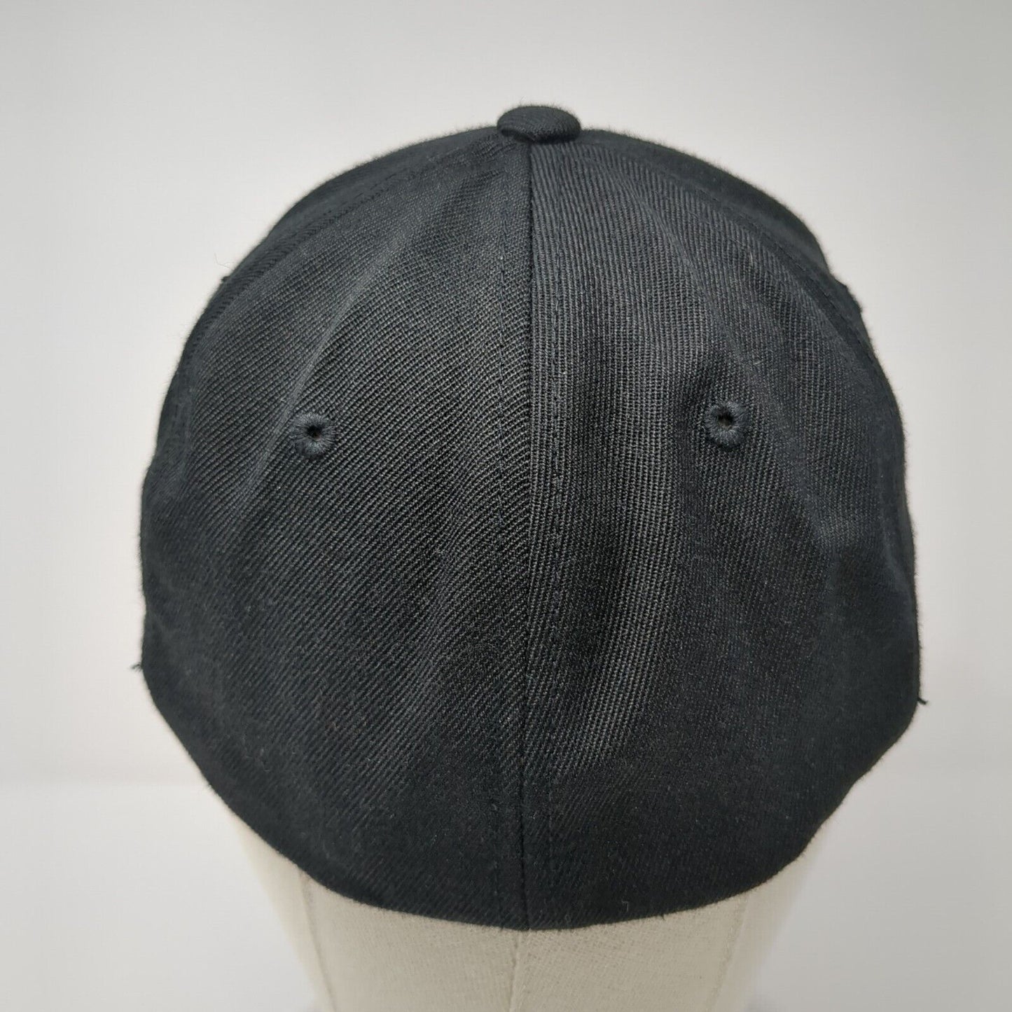 Pacemaker Fitted Hat Black S-M Embroidered Flexfit Yupoong 6 Panel