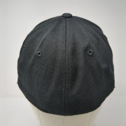 Pacemaker Fitted Hat Black S-M Embroidered Flexfit Yupoong 6 Panel