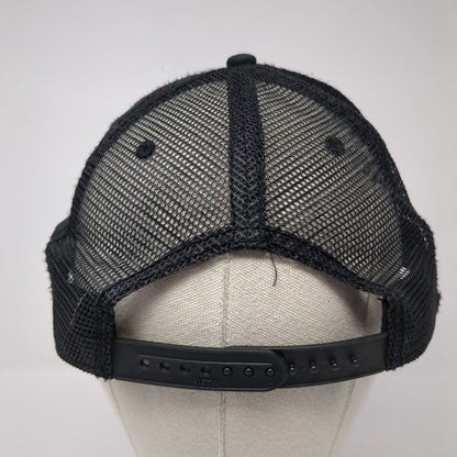 T. Patterson Snapback Trucker Hat Black One Size Adjustable Mesh Back Otto