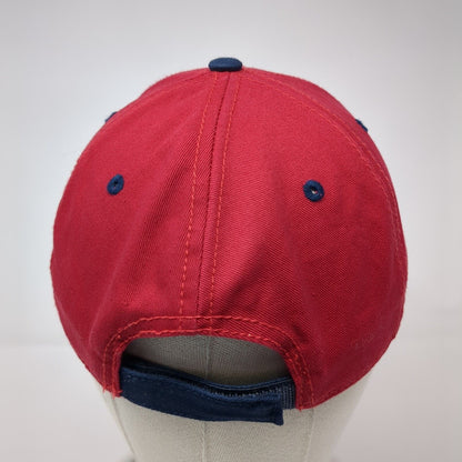 D.L. Evans Bank Idaho Strapback Hat Red One Size Embroidered 6 Panel