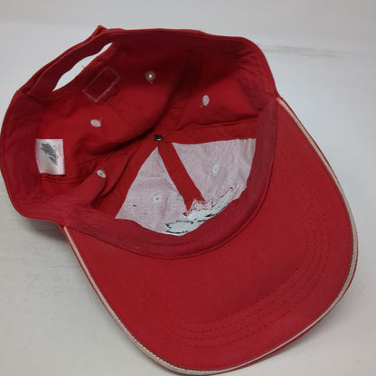 The Home Game Canada Hockey Red Baseball Cap One Size Strapback Maple Leaf Hat