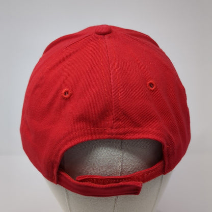 SWA Strapback Hat Red One Size Adjustable Embroidered Outdoor 6 Panel