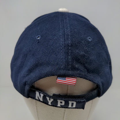 Colosseum Men's Strapback Hat Blue Embroidered NYPD Logo Patriotic