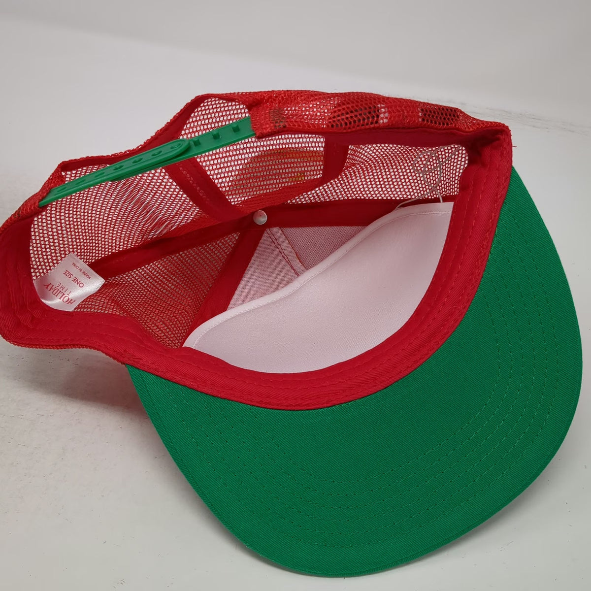 Holiday Time Trucker Hat Red Green OS LED Light Knit Christmas Tree W/Tags