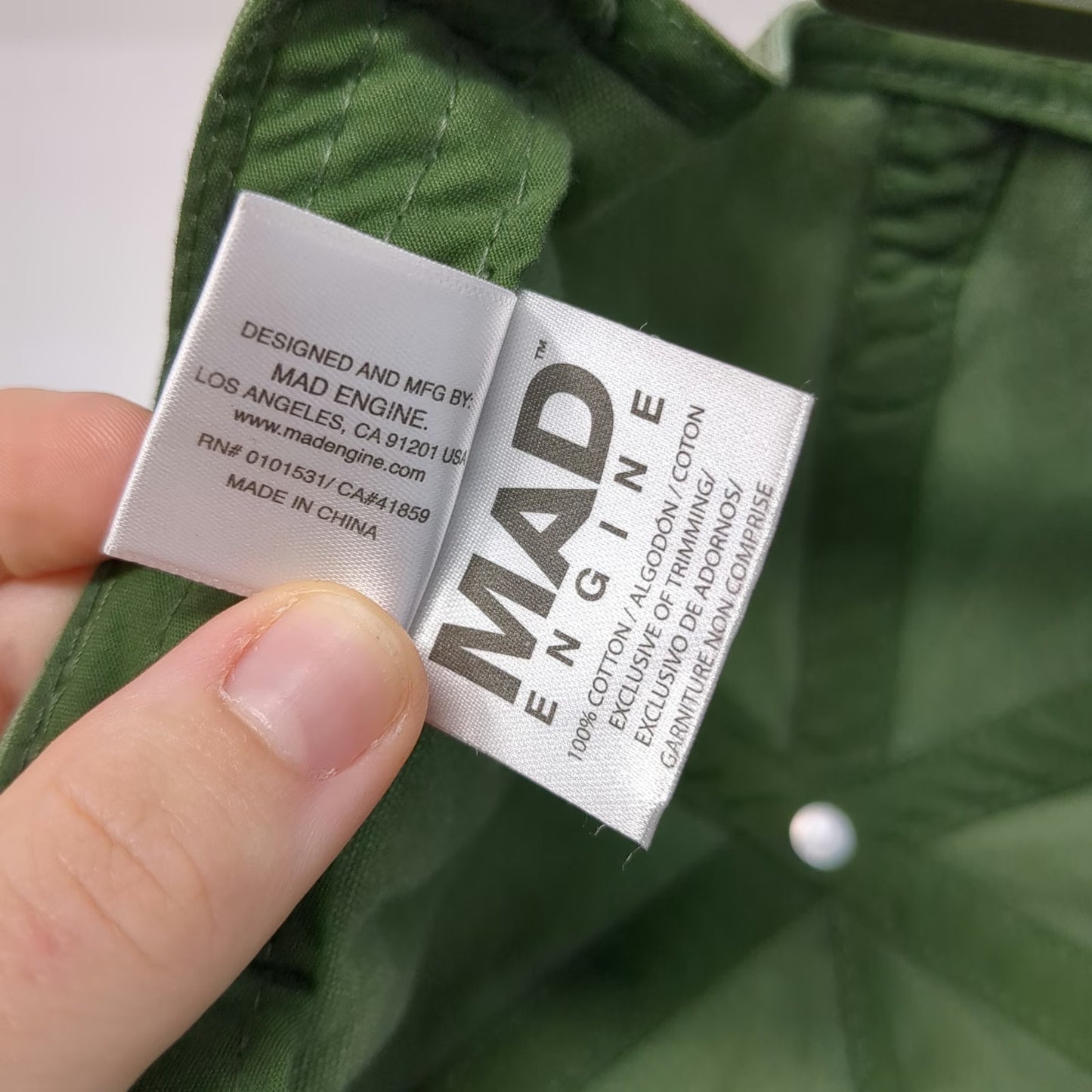 Mad Engine 5 Panel Green One Size Smokey Bear Wildfire Prevention Snapback Hat