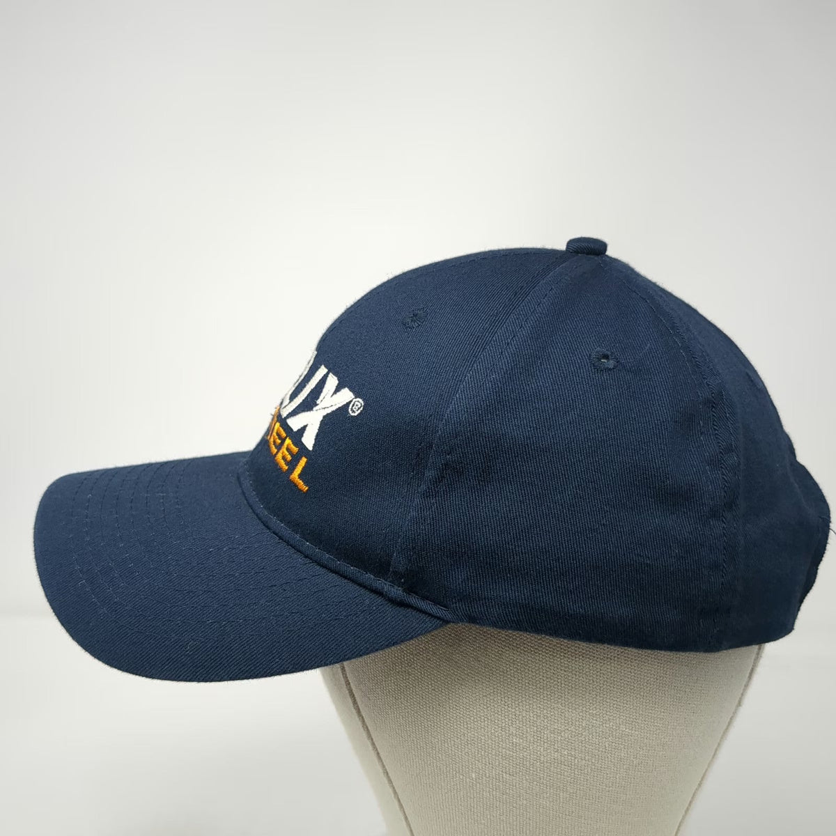 Port & Company Baseball Cap Blue One Size Helix Steel Logo Cotton Strapback Hat