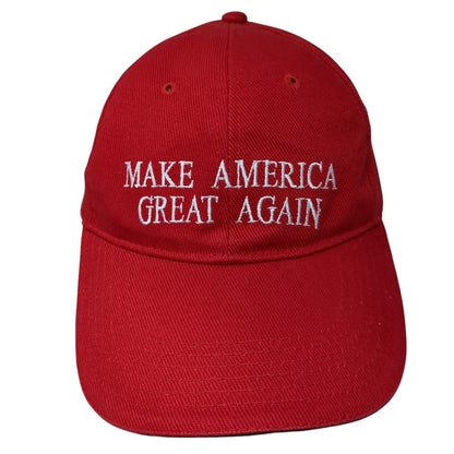 Make America Great Again Slideback Hat Red One Size Adjustable Embroidered