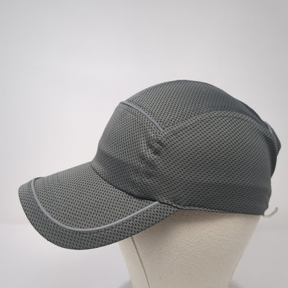 Unbranded Strapback 5 Panel Hat Gray One Size Adjustable Solid Blank