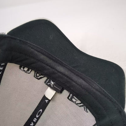 Oakley White Gray Trucker Hat One Size Snapback Mesh Gamble Sands Adjustable