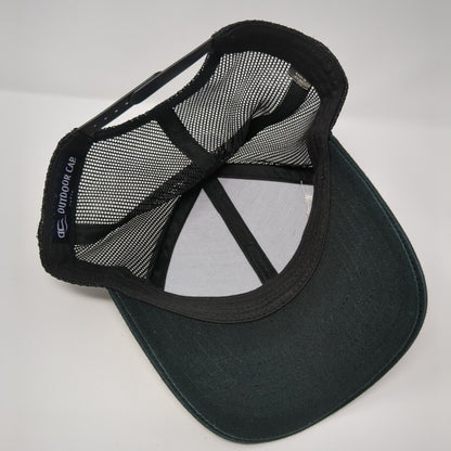 Idaho Summit Snapback Trucker Hat Black One Size Mesh Back Outdoor Cap