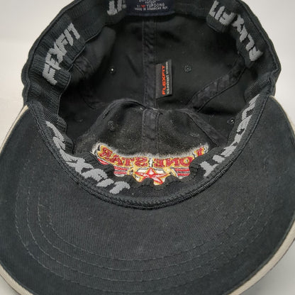 Flexfit Yupoong Baseball Cap Black One Size Lone Star Texas Arizona Hat Sewn