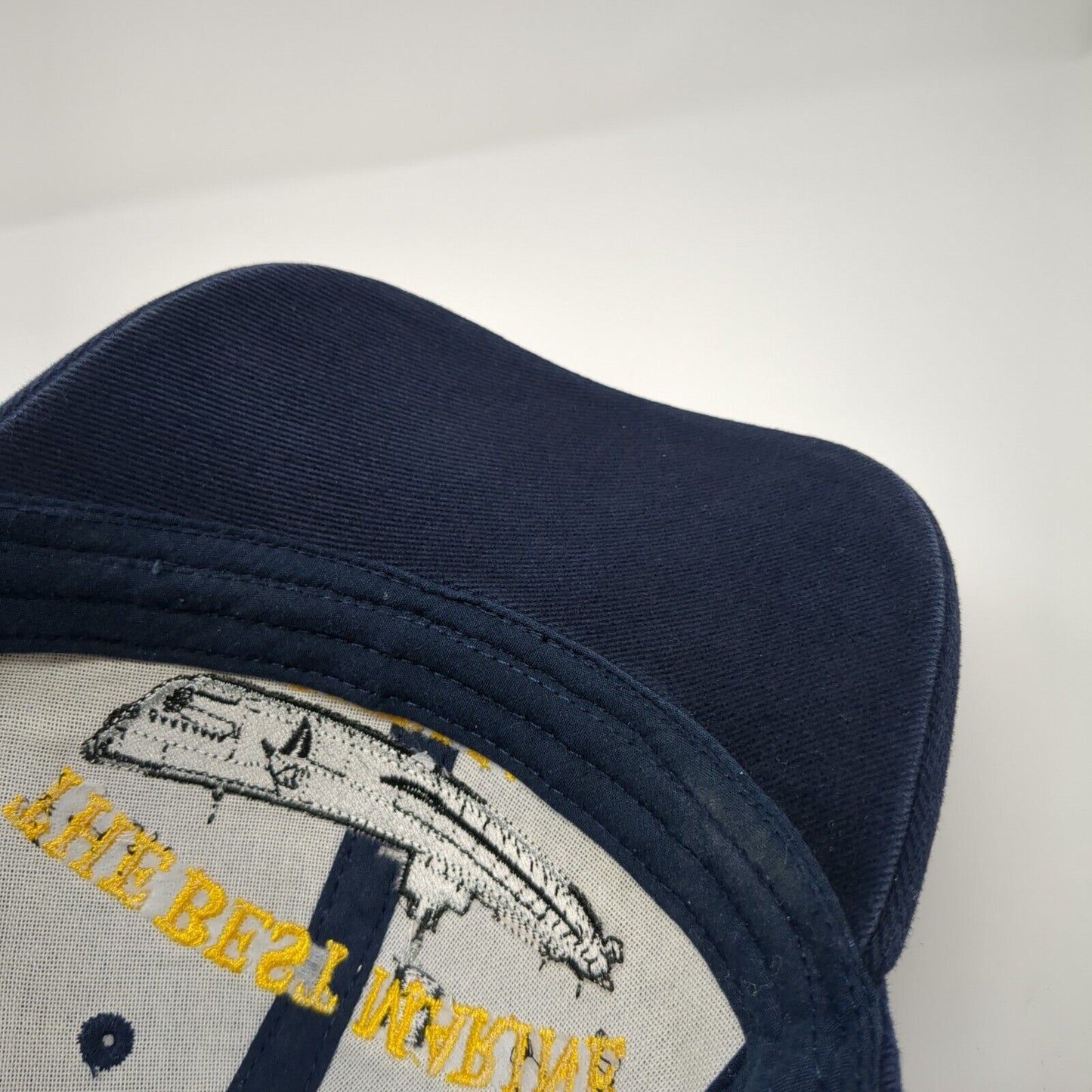 The Best Marine Is A Submarine Strapback Hat Blue One Size Veteran