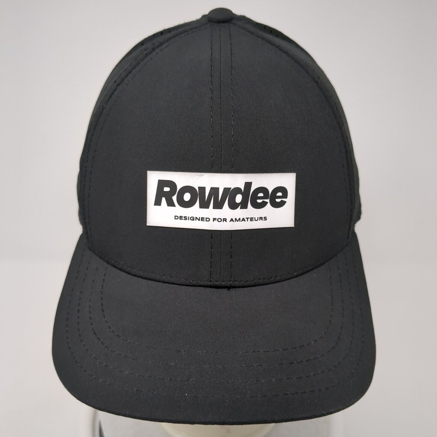 Rowdee Designed For Amateurs Snapback Hat Black OS Adjustable Breathable 6 Panel