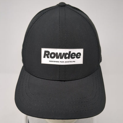 Rowdee Designed For Amateurs Snapback Hat Black OS Adjustable Breathable 6 Panel