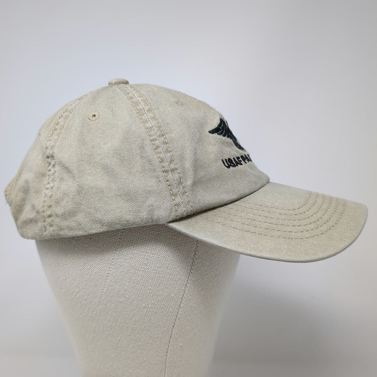 OTTO Baseball Cap Beige One Size Hat USAF Pararescue Military Strapback Cotton
