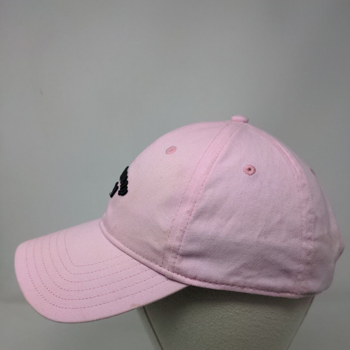 Callaway Strapback Hat Pink One Size Adjustable Embroidered Vented Holes Cotton