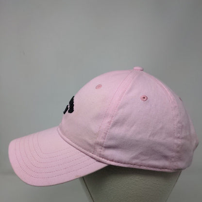 Callaway Strapback Hat Pink One Size Adjustable Embroidered Vented Holes Cotton