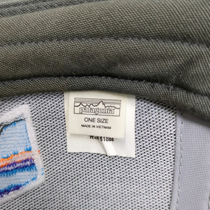 Patagonia Trucker Hat Gray One Size Mesh Snapback Fitz Roy Mountain Logo Hat