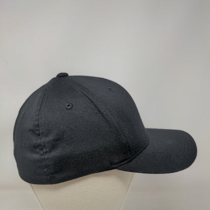 CAE Fitted Hat Black Small-Medium Embroidered 6 Panel Flexfit Yupoong