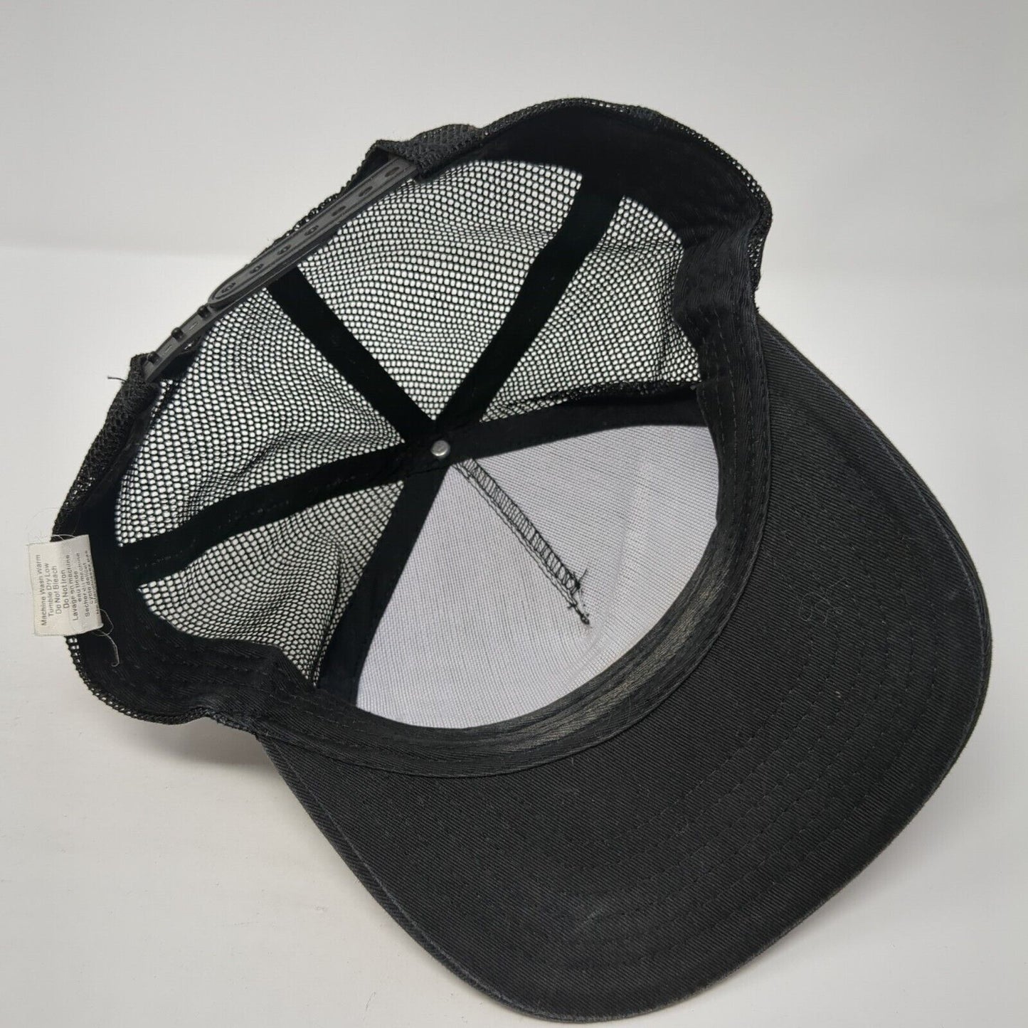 Santa Cruz Snapback Trucker Hat Black One Size Mesh Back Adjustable