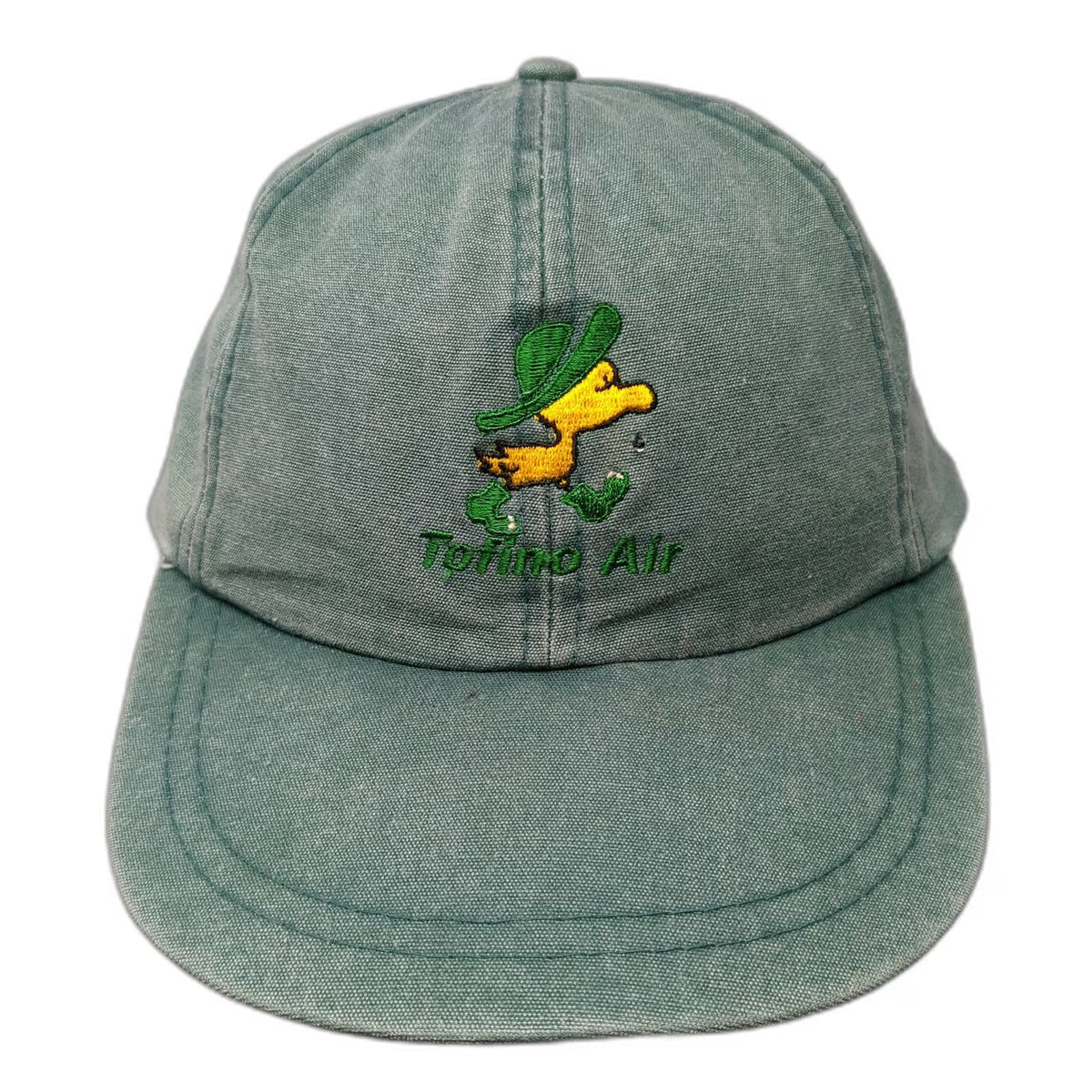 AJM Torino Air Duck Mascot Green Baseball Cap One Size Leather Strap Hat