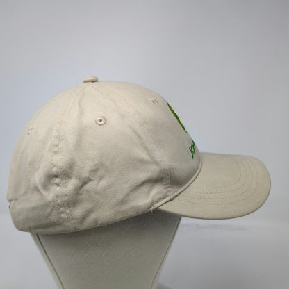 John Deere Baseball Cap Beige OSFM Stotz Equipment Side Logo Cotton Hat Slide