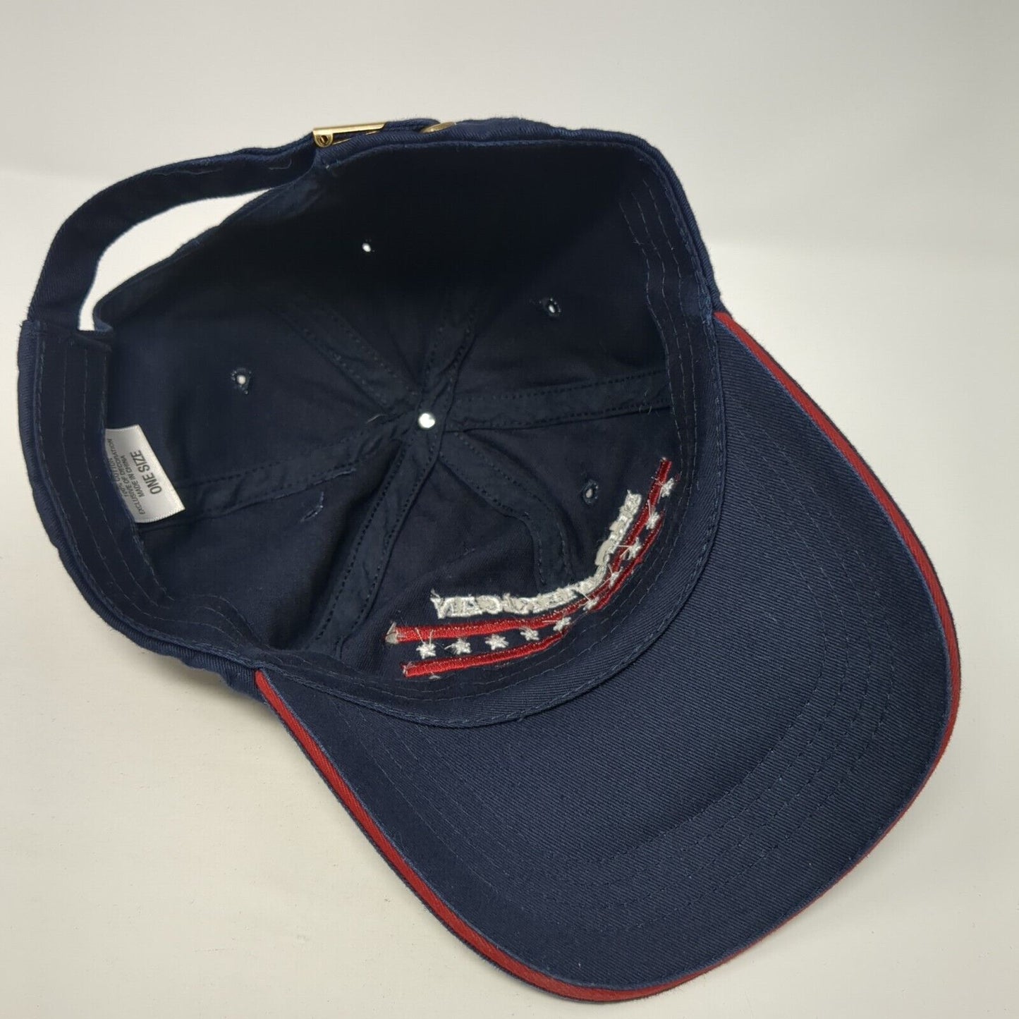 All-American Grandpa Slideback Hat Blue OS Adjustable Embroidered Patriotic