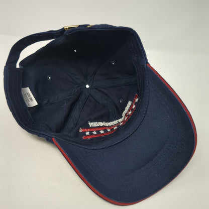 All-American Grandpa Slideback Hat Blue OS Adjustable Embroidered Patriotic