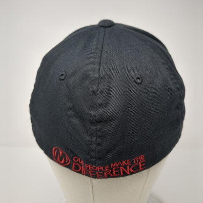Manheim Central Florida Fitted Baseball Cap Black S/M 6 Panel Flexfit Yupoong