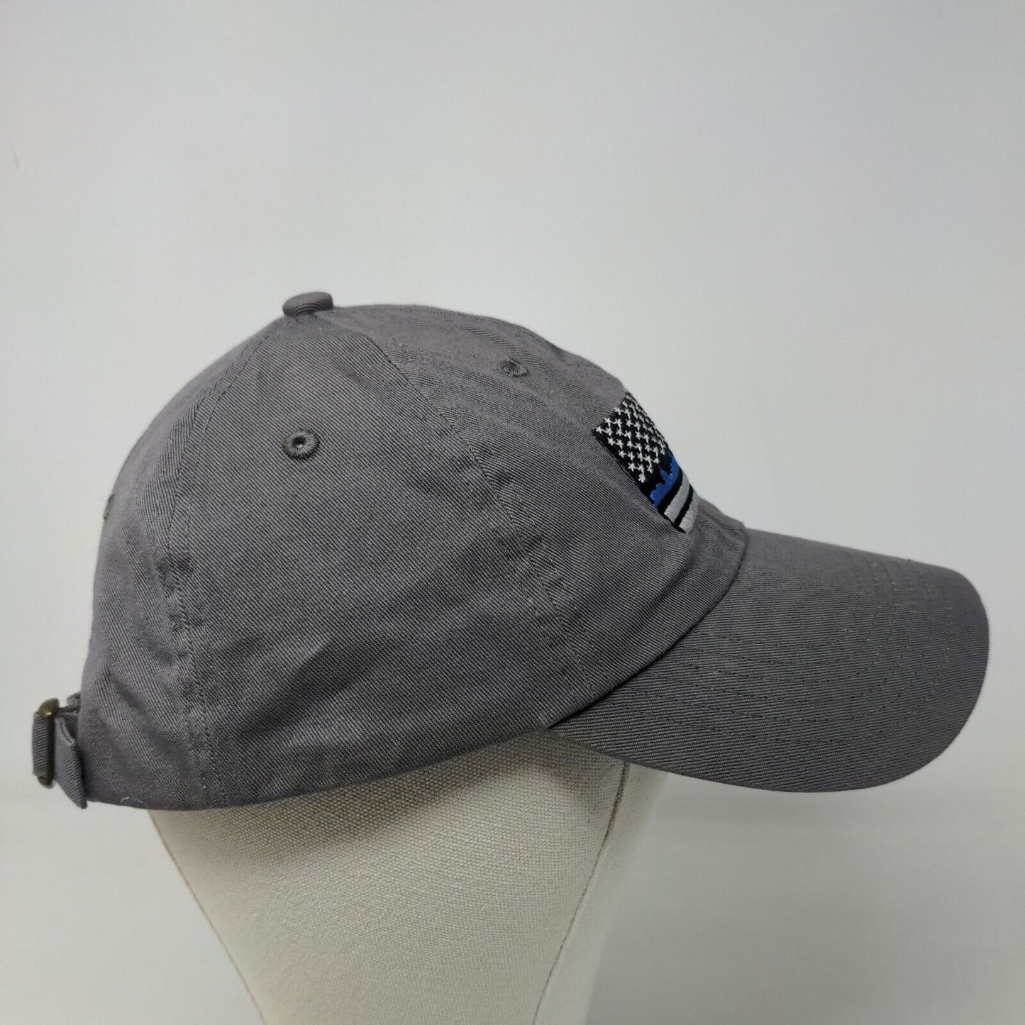 Unbranded Men's Slideback Hat Gray Embroidered 9/11 Memorial Patriotic Logo