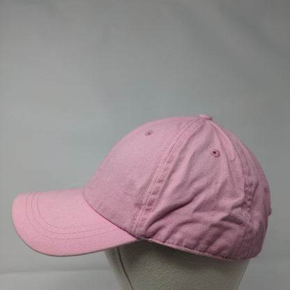 Unbranded Slideback Hat Pink OSFM Adjustable Vented Holes 6 Panel Blank