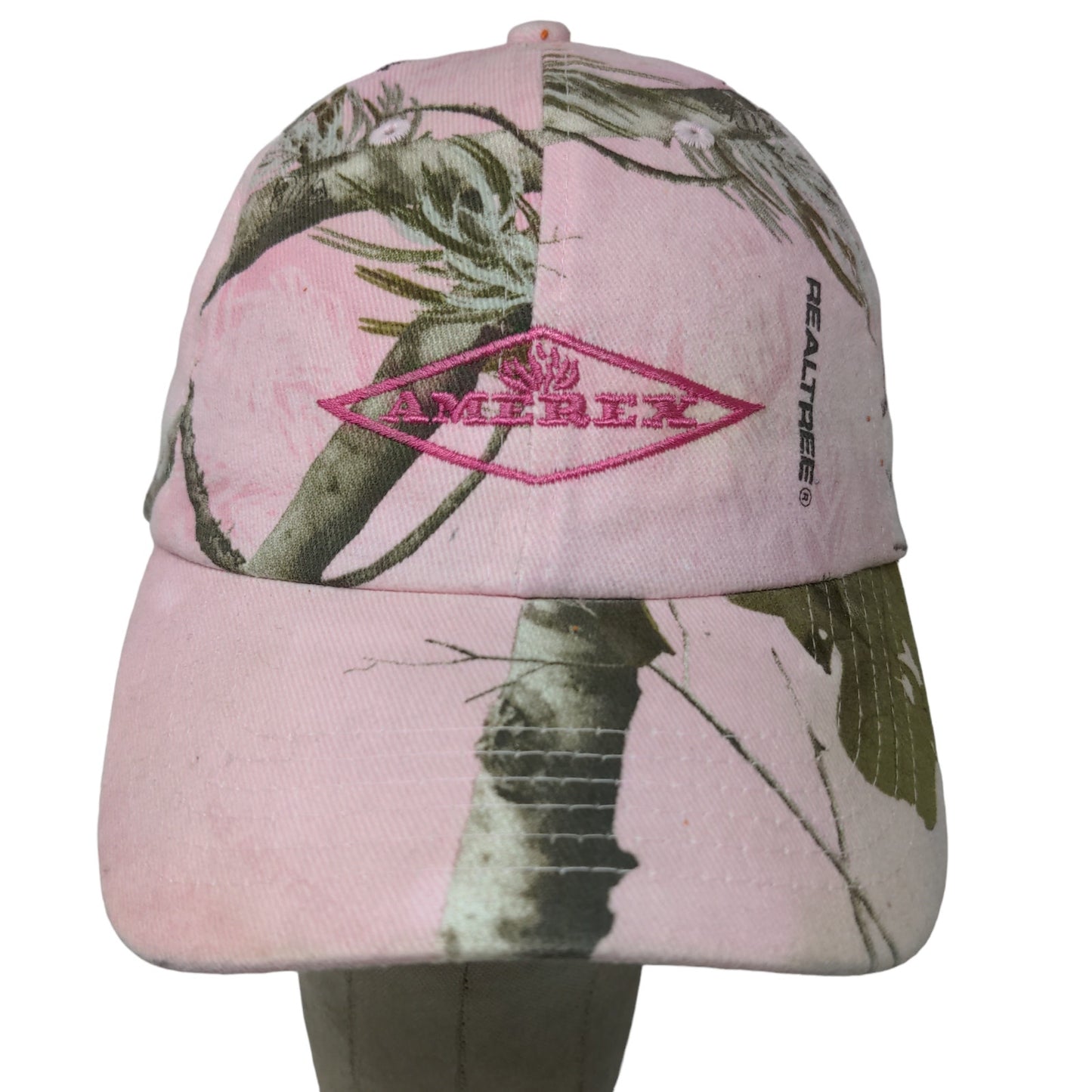 Kati Women's Strapback Hat Pink Camo Size OSFA Embroidered Amerex Logo