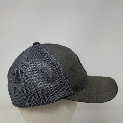 Travis Mathew Patch Fitted Mesh Back Trucker Hat L/XL Gray Flexfit