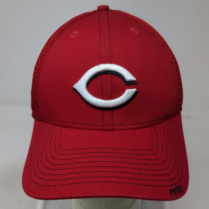 Cincinnati Reds MLB New Era Baseball Cap Red L 39THIRTY Stretch Fit Mesh Hat