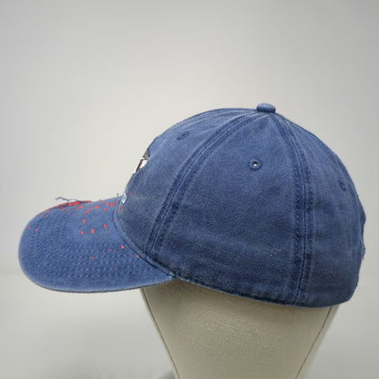 Meds Maps Cape Cod Shark Bite Blue One Size Baseball Cap Splatter Graphic Hat