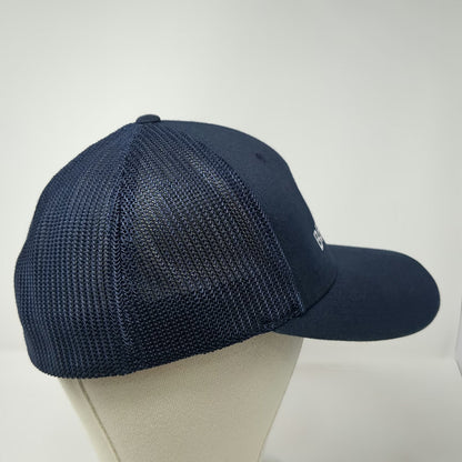 Richardson Baseball Cap Blue XL Mesh Back Stretch Fit Beacon Lighthouse Logo Hat