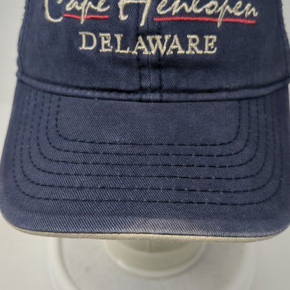 Cape Henlopen Strapback Baseball Cap Blue One Size Adjustable Embroidered Jhats
