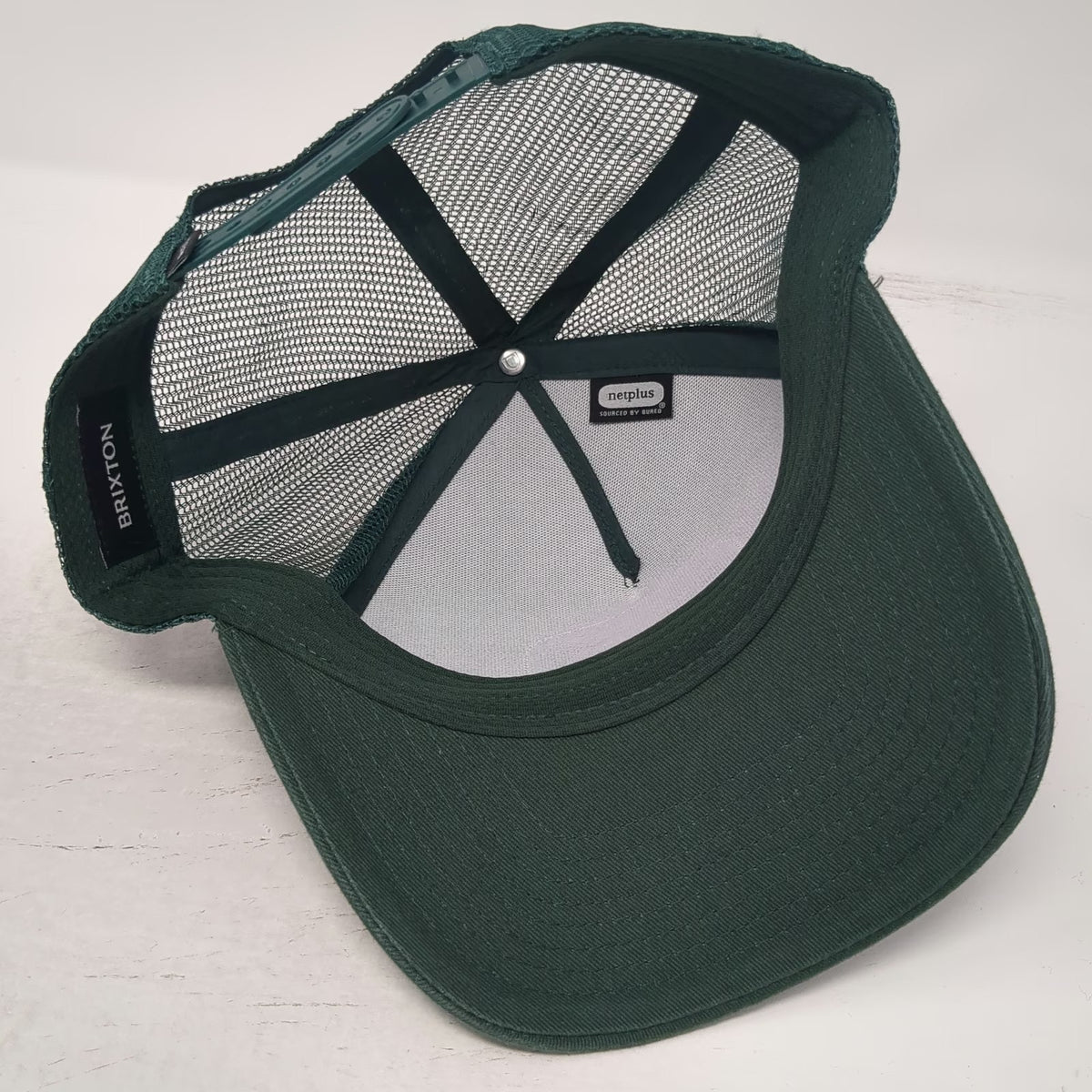 Brixton Trucker Hat Green White One Size Mesh Snapback Quality Supply Co