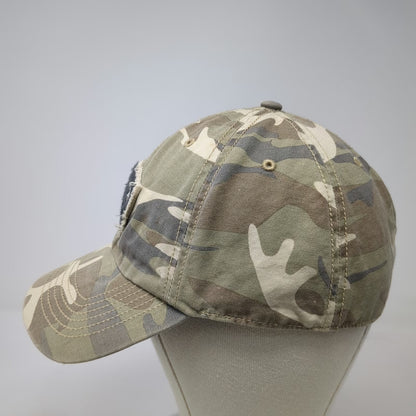 47 Brand NFL New England Patriots Cap Green L Camo Raw Edge Patch Franchise Hat