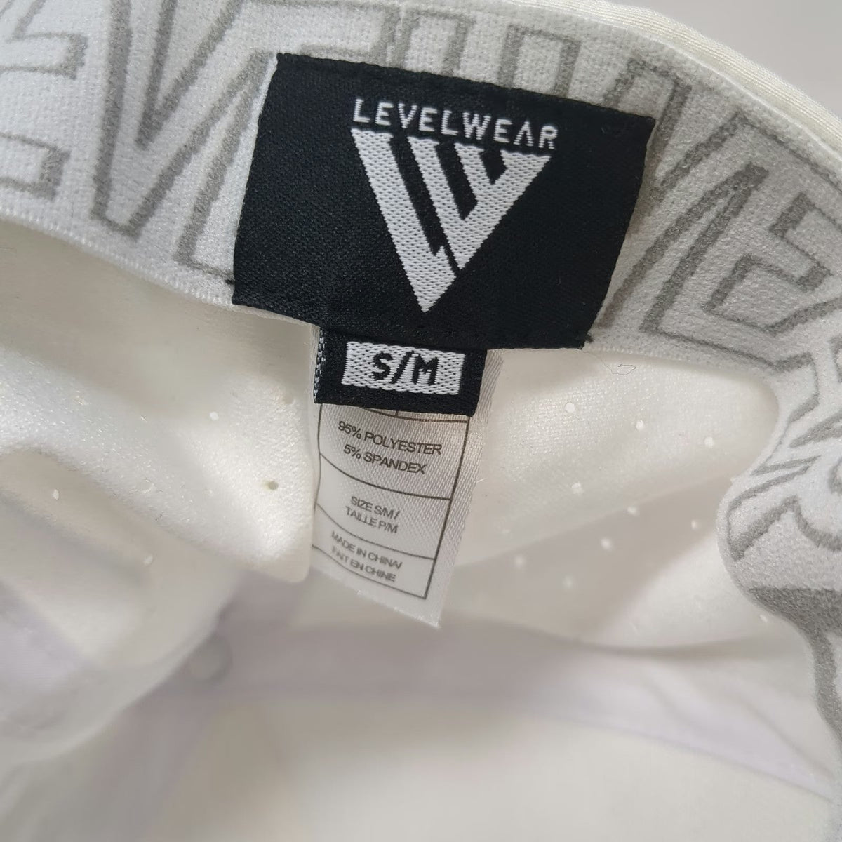 Levelwear Baseball Cap White M McCall Golf Club Performance Stretch Hat