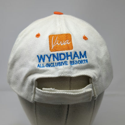 Baseball Cap White One Size Wyndham Resorts Club Viva Logo Adjustable Hat